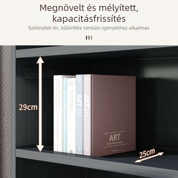 Bambuszból készült könyvespolc, padlón álló, több szintes, nappalira, fal mellé helyezhető tároló