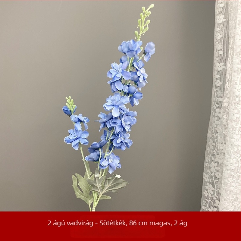 Kétágú szatén virágok: jácint és dekoratív fű, esküvői terem dekorációhoz, lila