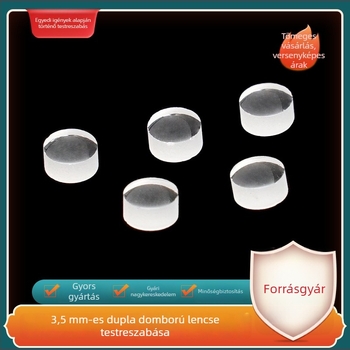 3,5 mm-es kettős domború lencsék, optikai üveg lencsék, sík-konvex és polimer lencsék