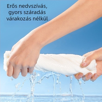 Ankexin hajszárító sapka gombos, vastagított, egyszer használatos, rendkívül nedvszívó és gyorsan száradó törölköző, nem hullik szálakat