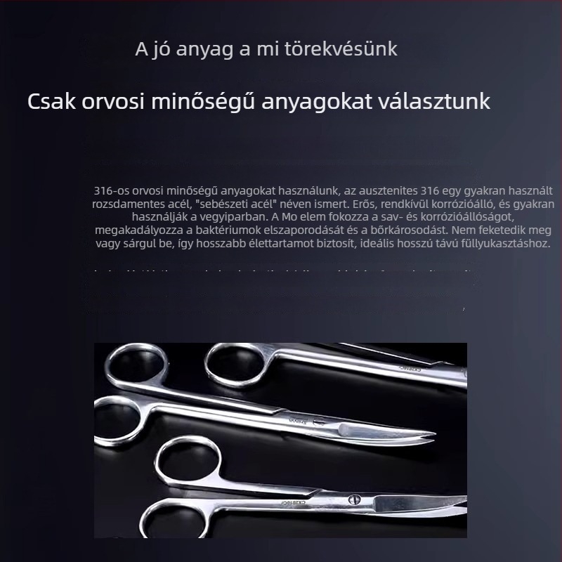Női orvosi minőségű titán acél fülbevalók, anti-drop dizájn, titánium ötvözet fülcsapok, kényelmes alváshoz