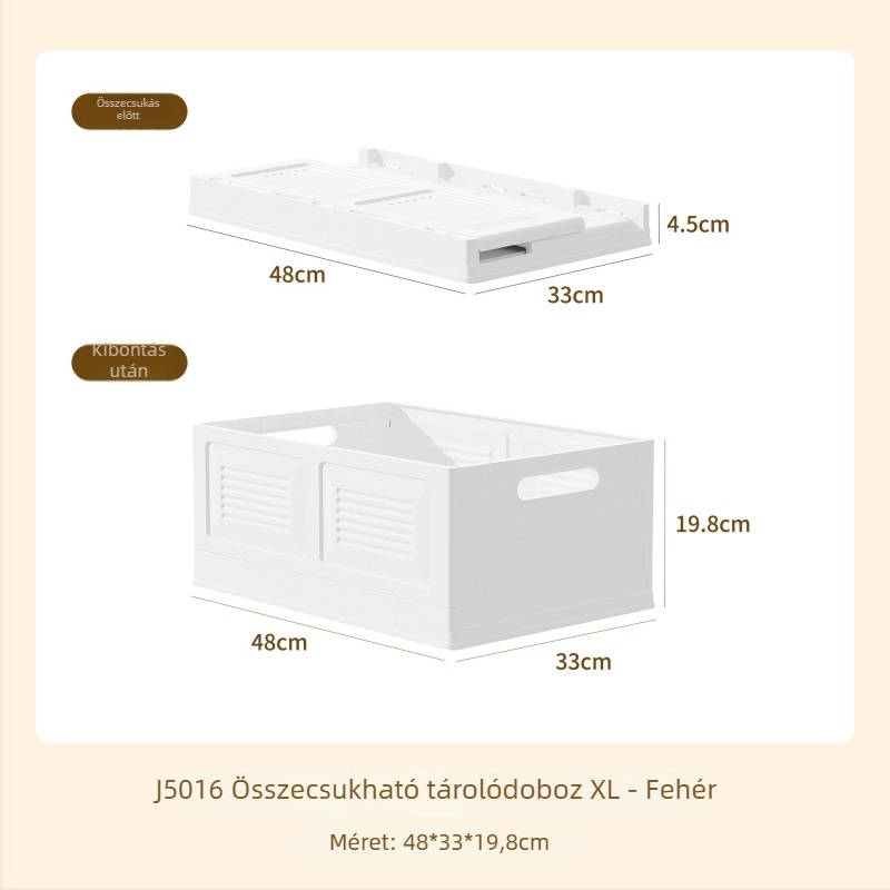 Összecsukható ruhásszekrény tároló doboz — modern minimalista stílus, halmozható rendező ruhákhoz és nadrágokhoz