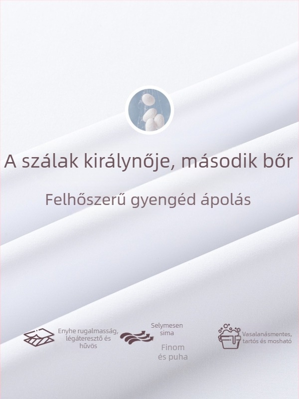 Mulberry selyemből készült férfiing rövid és hosszú ujjú, nyárra, vasalásmentes, antibakteriális, karcsúsított szabású, üzleti ing