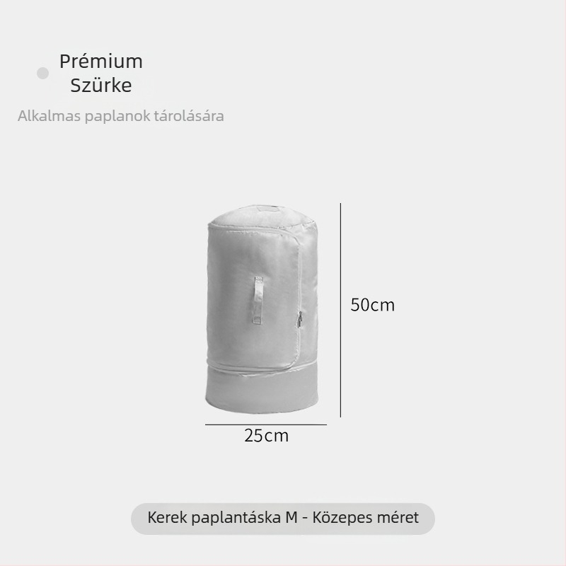 Szatén ágyneműtároló, henger alakú szervező ruhák és takarók számára