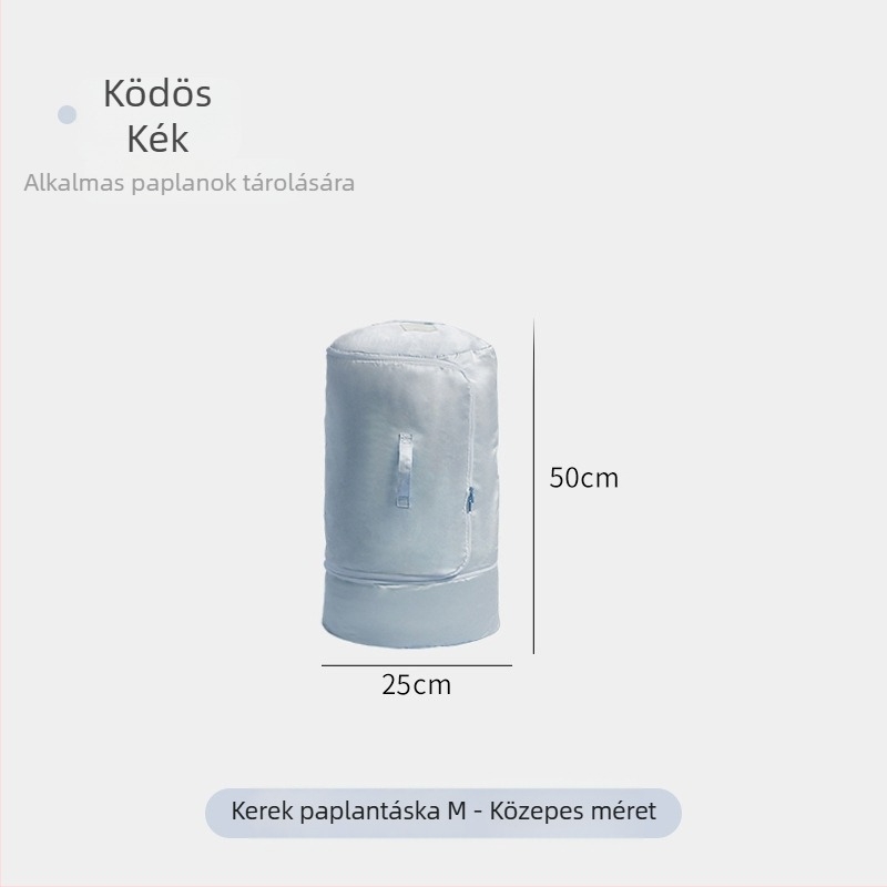 Szatén ágyneműtároló, henger alakú szervező ruhák és takarók számára