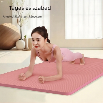 Langbisu jóga matrac, csúszásmentes, ütéscsillapító, extra széles, otthoni edzőterembe és táncgyakorlatokhoz