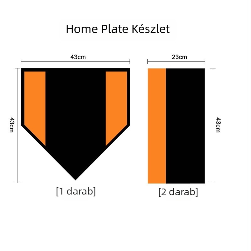 Baseball- és softball-edzőmatrac alappal – csúszásmentes, hordozható, antibakteriális ütőfelület, nagy méret