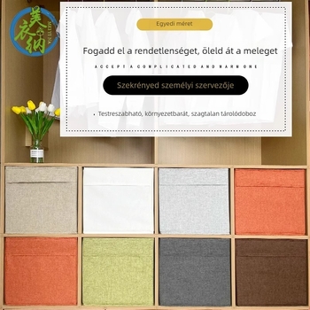Összecsukható textil tároló doboz ruháknak — mosható, szagtalan, fiókos stílusú