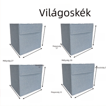 Összecsukható textil tároló doboz ruháknak — mosható, szagtalan, fiókos stílusú