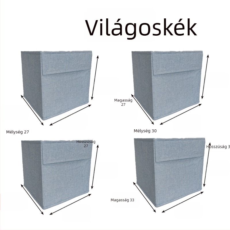 Összecsukható textil tároló doboz ruháknak — mosható, szagtalan, fiókos stílusú