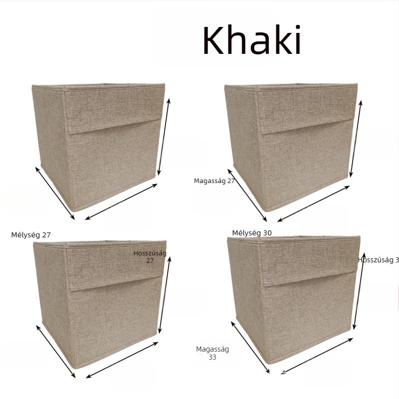 Összecsukható textil tároló doboz ruháknak — mosható, szagtalan, fiókos stílusú