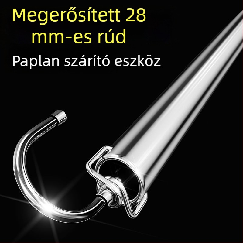 Összecsukható ruhaszárító, egyoszlopos teleszkópos, rozsdamentes acélból