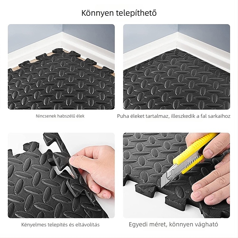 Interlocking EVA habpad fitnesshez és Taekwondo-hoz – vastag, ütéscsillapító, csúszásmentes