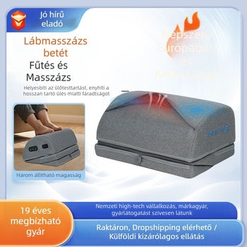 Személyre szabott lábmasszírozó és melegítő párna, rezgéses masszázs és hő-kompresszióval, irodai használatra