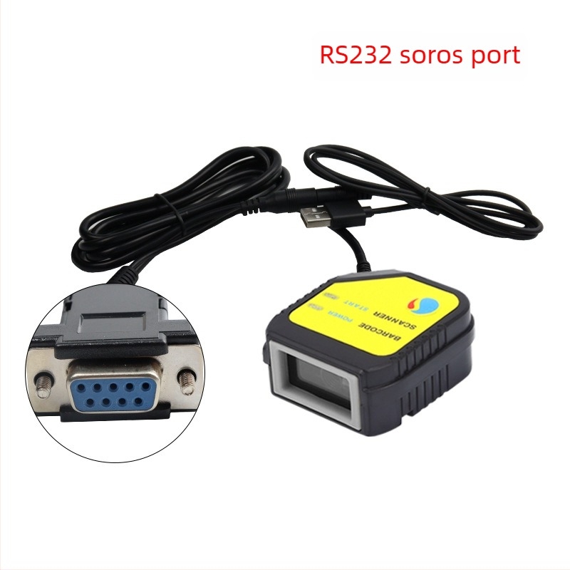 Scanhome SH-400 beépített QR-kódolvasó modul, fix scanner, USB interfész, soros port és Ethernet port, 458