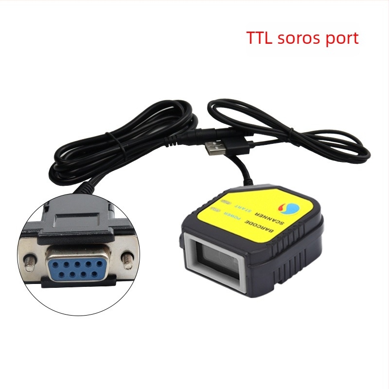Scanhome SH-400 beépített QR-kódolvasó modul, fix scanner, USB interfész, soros port és Ethernet port, 458