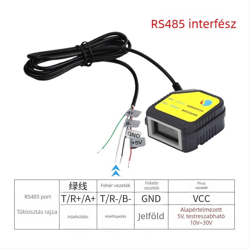 Scanhome SH-400 beépített QR-kódolvasó modul, fix scanner, USB interfész, soros port és Ethernet port, 458