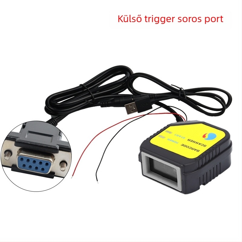 Scanhome SH-400 beépített QR-kódolvasó modul, fix scanner, USB interfész, soros port és Ethernet port, 458