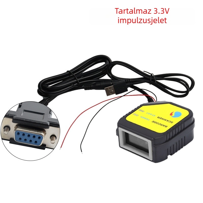 Scanhome SH-400 beépített QR-kódolvasó modul, fix scanner, USB interfész, soros port és Ethernet port, 458
