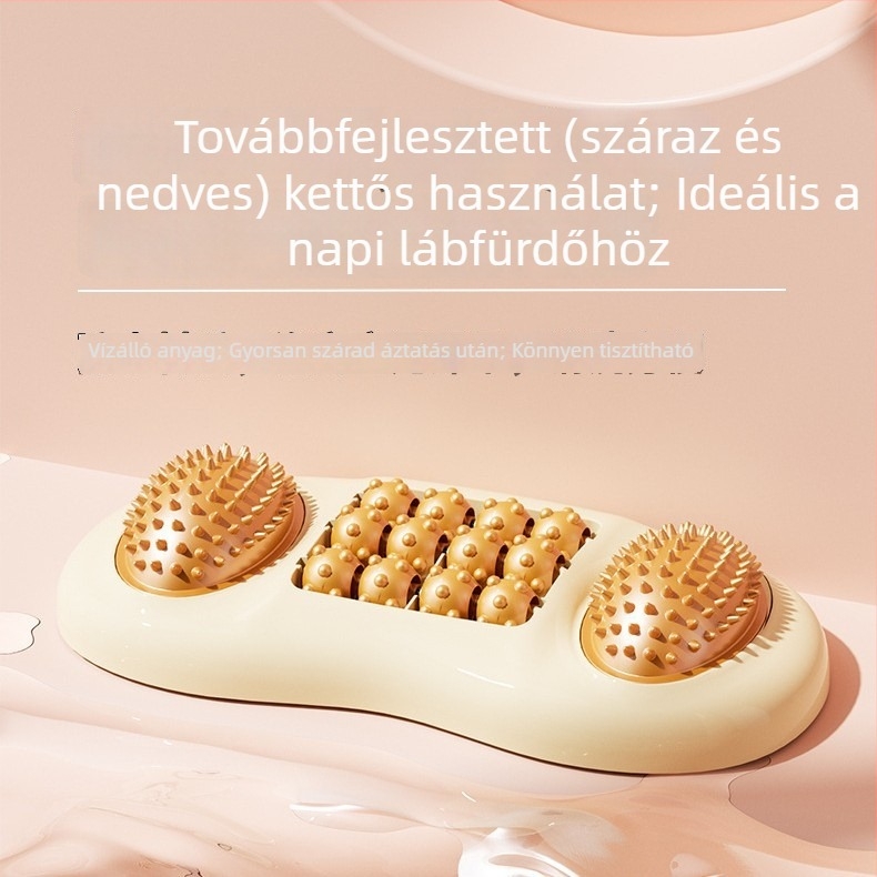 Talptalp görgős masszírozó akupresszúrához és relaxációhoz