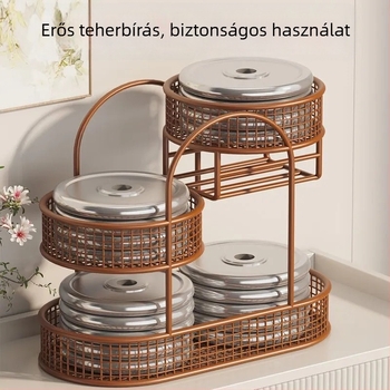 Nappali asztali gyümölcskosár és tárolópolc – minimalist vasból készült gyümölcs- és zöldségtál