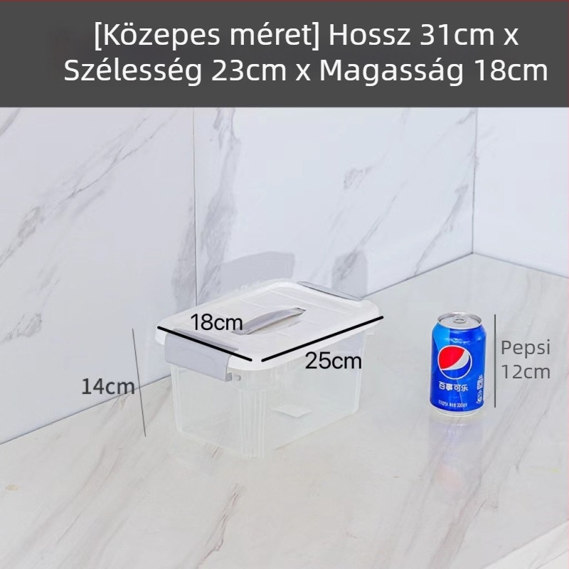 Rong Run Átlátszó tároló doboz ruhákhoz és játékokhoz