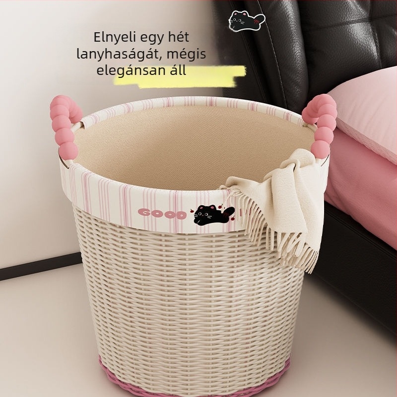 Dopamin ihletésű ruhás kosár, elegáns, nagy kapacitású, otthoni használatra és fürdőszobába