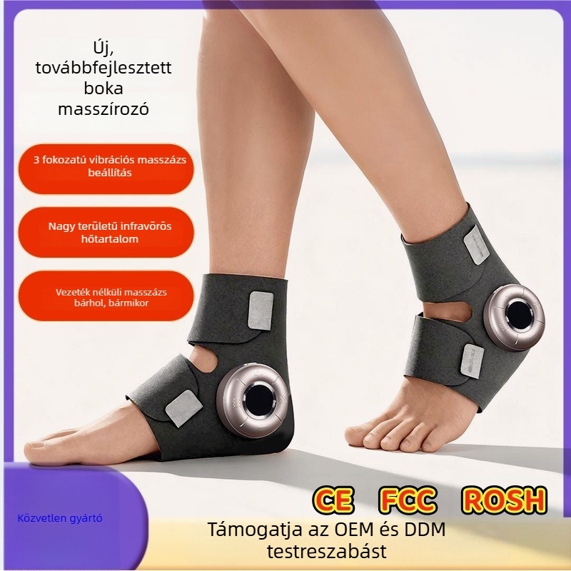 Lábszár- és talpmasszázs rezgő hőkezeléssel a talpak számára