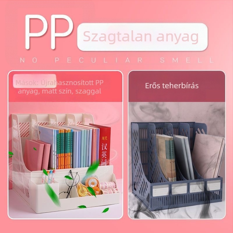 Nagy kapacitású asztali rendező fájlokhoz, könyvekhez és dokumentumokhoz