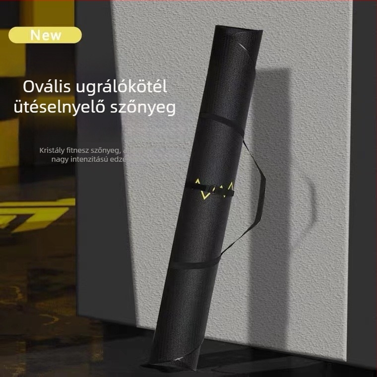 Kerek antivibrációs alátét ugrókötélhez és beltéri edzéshez, párnázott, csendes, hangszigetelt, ütéscsillapító, vastag jóga matrac