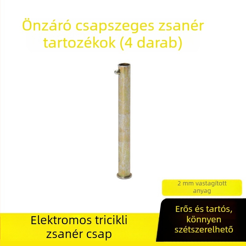 Rozsdamentes acélból készült megerősített zsanérok elektromos háromkerekű csomagtartóhoz: osztott és összecsukható típusú zsanérok automata zárral
