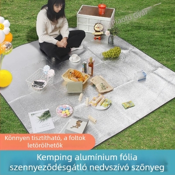 Vastagított nedvességálló kültéri alvó matrac alumíniumfóliával, hordozható