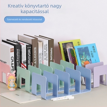 Asztali könyvállvány többrekeszes rendezővel