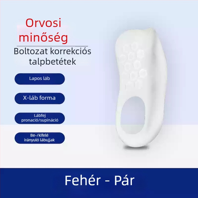 Lapos láb korrekciós talpbetét boltozat-támogatással – férfiaknak és nőknek