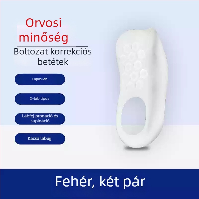 Lapos láb korrekciós talpbetét boltozat-támogatással – férfiaknak és nőknek
