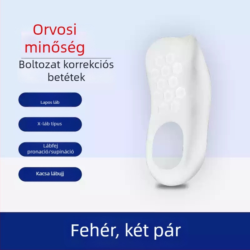 Lapos láb korrekciós talpbetét boltozat-támogatással – férfiaknak és nőknek