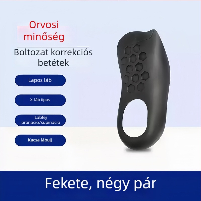 Lapos láb korrekciós talpbetét boltozat-támogatással – férfiaknak és nőknek
