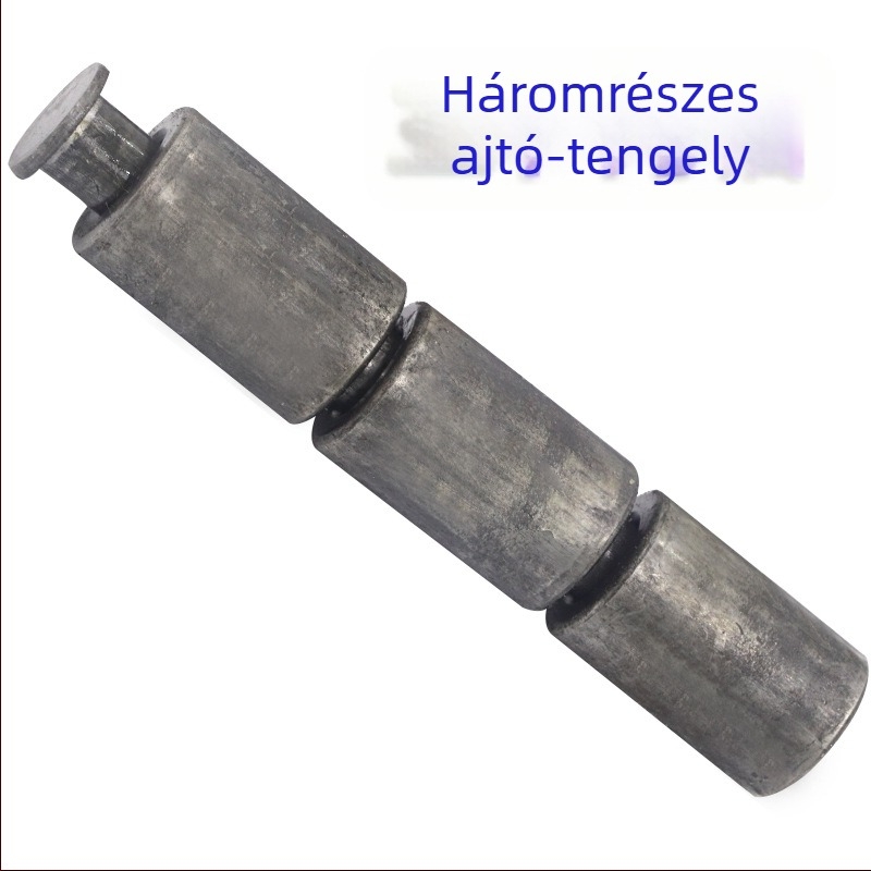 Hegesztett vas ajtó tengely, háromrészes pánt, hengeres pánt, méret 16×105