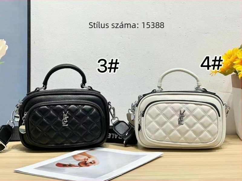 2025 Új divat női crossbody táska egy vállpánttal, luxus puha bőr, niche stílus, koreai hatású kamera táska