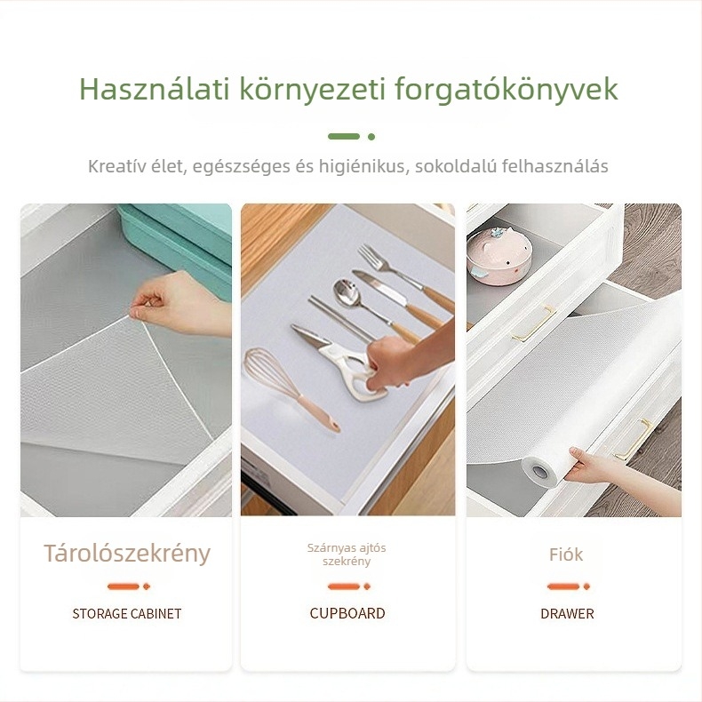 Eva szekrénymat – vágásra szabható, fiók alátét, nedvességálló, vízálló, olajálló, porálló, cipősszekrényhez és gardróbhoz, modern minimalist stílus