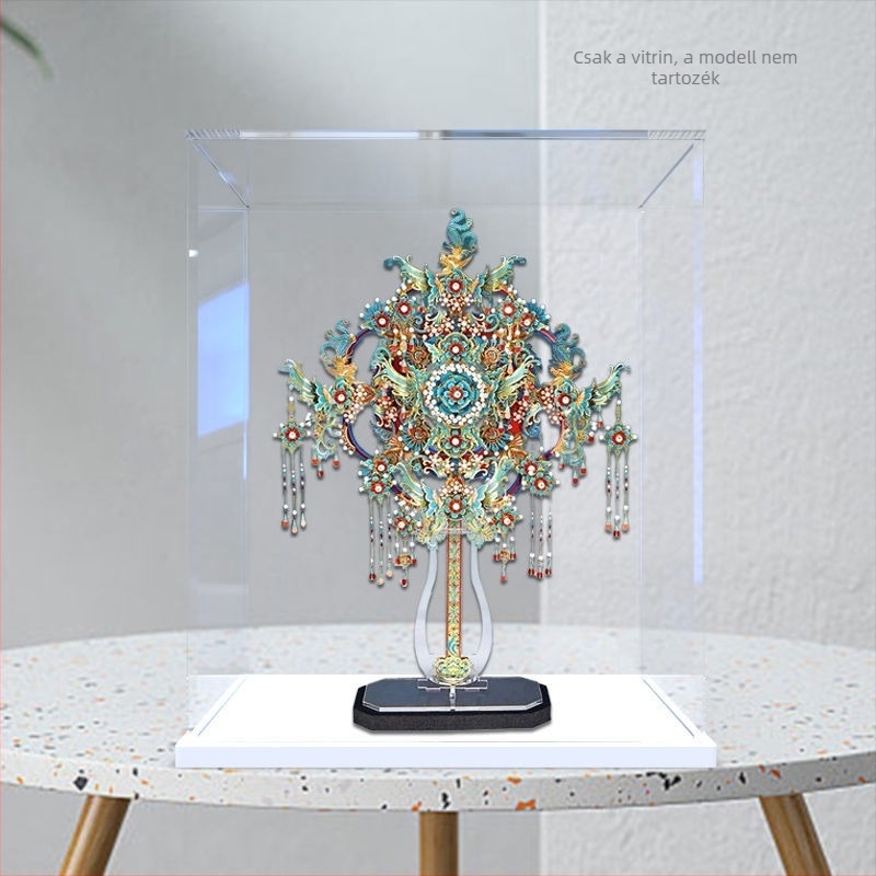 Hátsó világítású porvédő sapka akril kijelző dobozhoz 3D puzzle modellhez