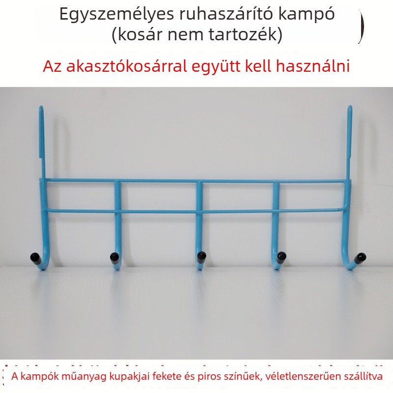 Fém függőkosár felső bunkához, falra szerelhető, fúrás nélkül