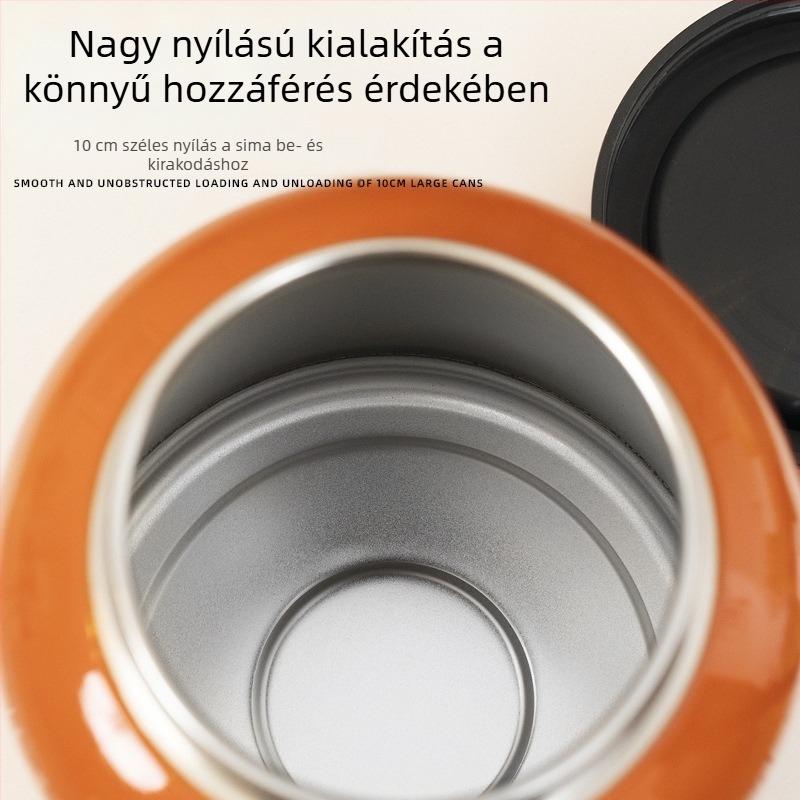 Nagy méretű rozsdamentes acél teás doboz kreatív vintage csomagolással; zárható, fekete tea, Pu'er és fehér tea számára; nemzeti stílusú dizájn.