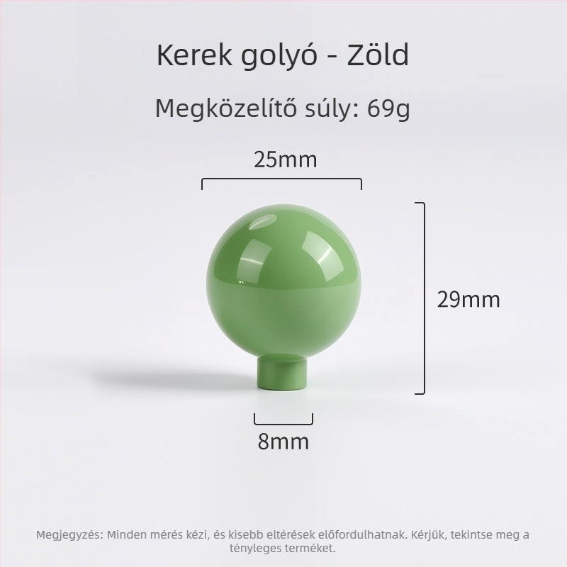 Dopaminszínű kör alakú sárgaréz fogantyú szekrényajtókhoz, egyetlen lyukkal, francia stílusú ruhásszekrényhez