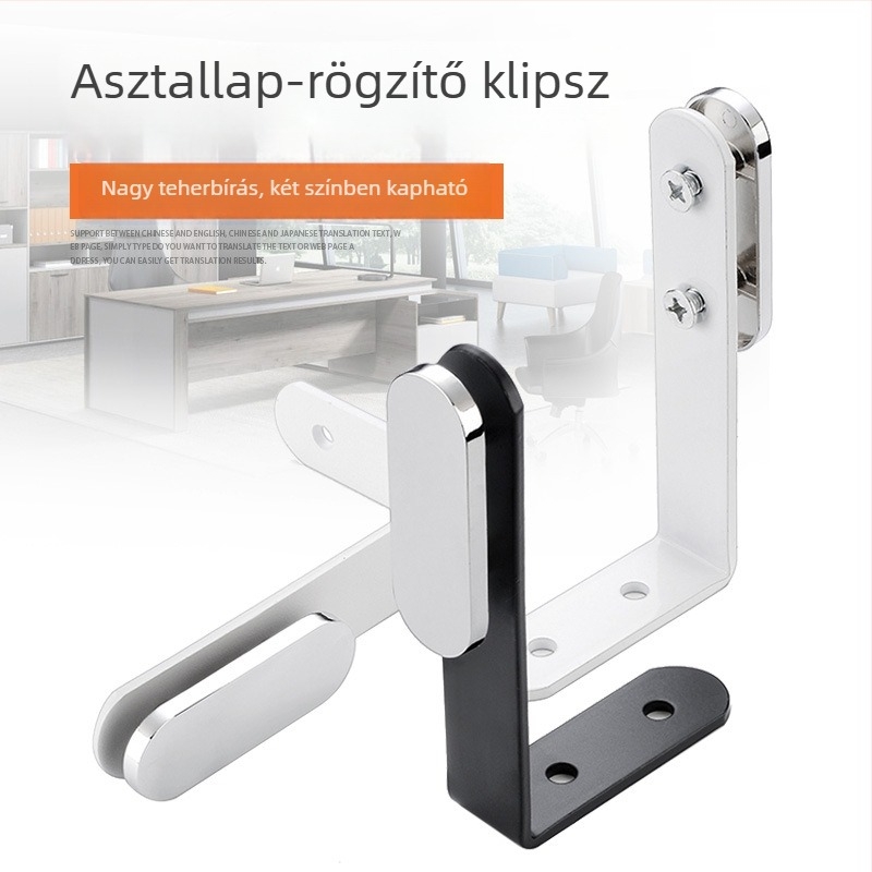Irodai asztalhoz való válaszfal-klip és függő panel csatlakozó