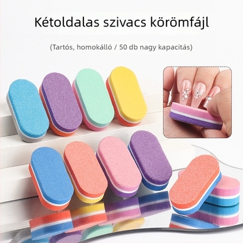 Kétoldalas szivacsos körömreszelő manikűrhöz
