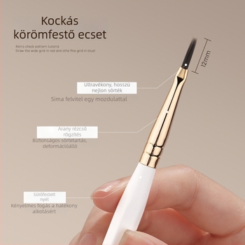 GAOY meghosszabbított köröm-művészeti toll kockás mintával – multifunkcionális eszköz francia vonalrajz Gelhez