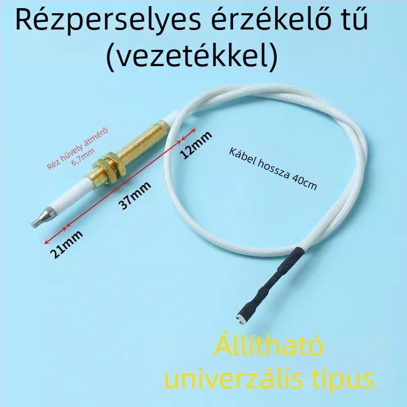 Univerzális gyújtó tű gáztűzhelyhez, vezetékkel és termopár érzékelővel