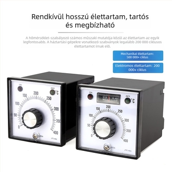 JTC-902/903 termosztát mutatós szabályozóval, 110/220V tápegység, hőmérséklet-vezérlő NNC