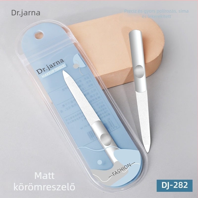 Tijiana rozsdamentes acél körömreszelő, kétoldalas, matt felület, durva és finom csiszolás, manikűr eszköz 282